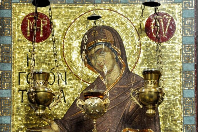 holy visit icon virgin mary