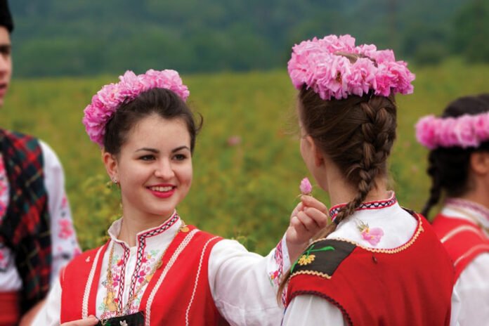 pretty girls rose fest visit bulgaria